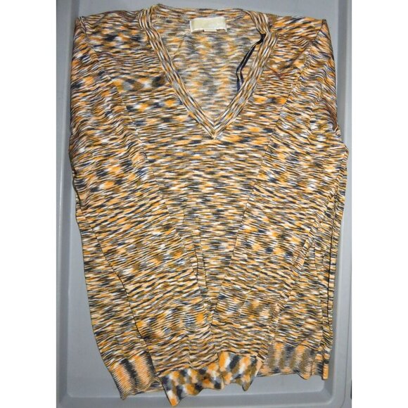 Michael Kors Cropped Space Dyed Top in  yellow size Small - Picture 2 of 6